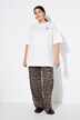 Pantalon en mesh, coupe Wide Legs, imprimé léopard