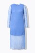 Robe midi#, coupe Slim, dentelle, manches longues