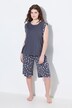 Pyjama deux pièces. Short, jambe large. Débardeur, encolure ronde