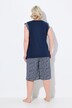 Pyjama deux pièces. Short, jambe large. Débardeur, encolure ronde
