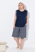 Pyjama deux pièces. Short, jambe large. Débardeur, encolure ronde