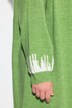 Long straight cut HAPPY inscription cardigan