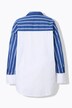 Overhemd, oversized, strepen, lange mouwen