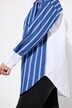 Overhemd, oversized, strepen, lange mouwen