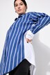 Overhemd, oversized, strepen, lange mouwen