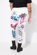 Pantaloni sportivi con effetto stropicciato, graffiti e cintura elastica