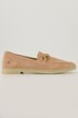 Mocassins en cuir, chaîne fantaisie - largeur F