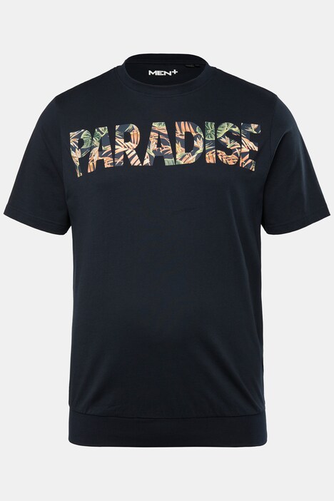 Men+ T-shirt, korte ærmer, mavevenlig pasform, print, rund hals, op til str. 8XL