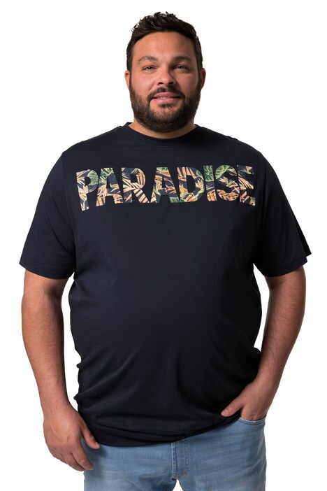 Tričko Men+, břišní střih, krátké rukávy, potisk, kulatý výstřih, do 8XL