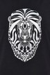 Camiseta, motivo animal, sobredimensionada, cuello de pico, media manga