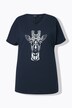 T-skjorte, dyremotiv, oversized, V-hals, korte ermer