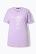 T-shirt, diermotief, oversized, V-hals, halve mouwen