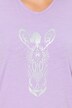 T-shirt, diermotief, oversized, V-hals, halve mouwen