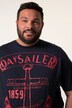 Tričko Men+, břišní střih, krátké rukávy, potisk, kulatý výstřih, do 8XL