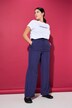Broek, wijde pijpen, hoge taille, pinstripes