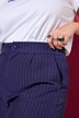 Broek, wijde pijpen, hoge taille, pinstripes