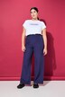 Broek, wijde pijpen, hoge taille, pinstripes