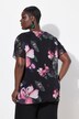 Chiffon blouse, dubbellaags, A-lijn, ronde hals, korte mouwen