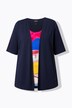 2-i1 T-shirt, rund hals, korte ærmer