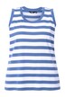 Top, pruhy, žebrovaný žerzej, kulatý výstřih, bez rukávů