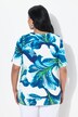 T-shirt, blomster, classic, V-udskæring, korte ærmer
