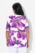 T-shirt, bloemen, classic, V-hals, halve mouw