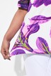 T-shirt, bloemen, classic, V-hals, halve mouw