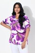 T-shirt, bloemen, classic, V-hals, halve mouw