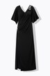 Draped Silhouette Evening Gown