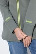 Sweatjakke, stående krage, glidelås, lange ermer
