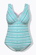 Strappy Mixed Stripe One Piece Swimsuit