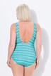 Strappy Mixed Stripe One Piece Swimsuit