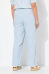 Gestreepte broek Rose, seersucker, wijde pijpen, elastische tailleband