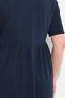 Lang T-shirt, empire-snit, A-linje, V-udskæring, korte ærmer