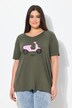 T-shirt, motif Vespa. Col V et manches courtes. Coupe Classic