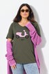T-shirt, motif Vespa. Col V et manches courtes. Coupe Classic