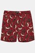 Men+ viskose-shorts, alloverprint, elastisk linning, op til 8XL