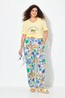 Pantalon, motif vacances. Jambe large et taille élastique