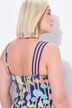 Maillot de bain avec bonnets souples et bretelle triple, motif fleurs de pavot, matière recyclée