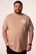 Men+ T-skjorte, halve ermer, ryggtrykk, rund hals, opptil 8 XL
