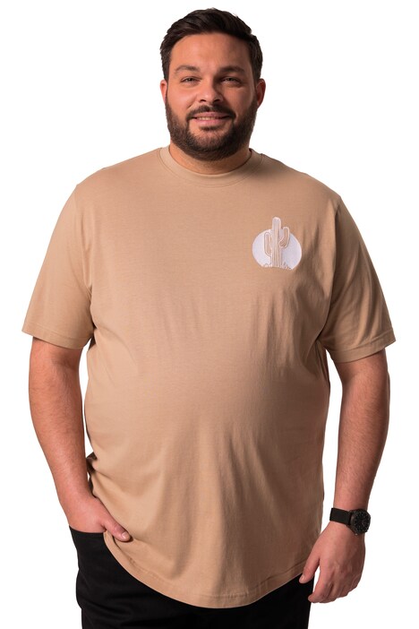 Tričko Men+, krátké rukávy, potisk na zádech, kulatý výstřih, do 8XL
