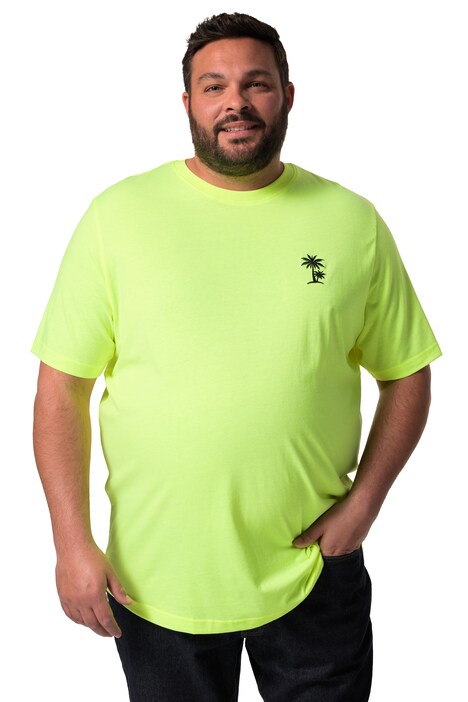 Tričko Men+, krátké rukávy, neonová výšivka, do 8XL