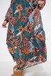 Robe maxi#, silhouette en A, imprimé floral, effet cache-cœur