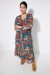 Robe maxi#, silhouette en A, imprimé floral, effet cache-cœur