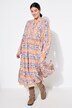 Robe Maxi, imprimé all-over, col V, volants