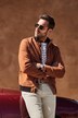 JP 1880 Lederjacke, Leder, Lammnappa, Collegekragen, Rückenbadge, bis 7 XL