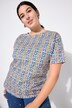 T-paita, Oversize Shape, graafinen painatus, lyhyet hihat