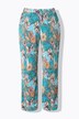 Pantalon#, coupe Wide Legs, taille haute, plissé, floral