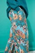 Pantalon#, coupe Wide Legs, taille haute, plissé, floral