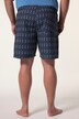 Shorts da bagno Men+ con taglio speciale per l'addome, stampa allover e tre tasche, disponibili fino alla tg. 8XL